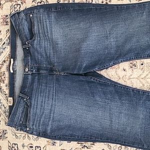 LEVIS BRAND WOMENS BLUE PLUS SIZE CLASSIC STRAIT LEG JEANS SIZE 24W SHORT